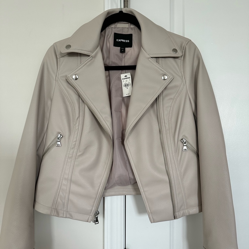 Express faux leather jacket